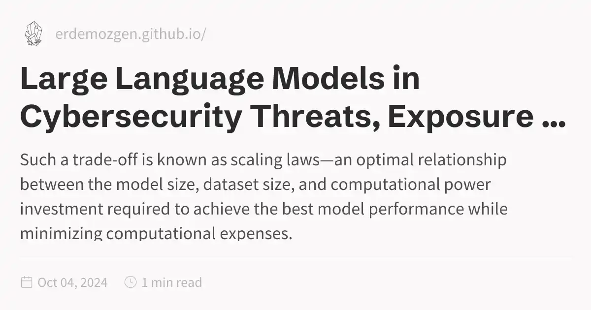 Large Language Models in Cybersecurity Threats, Exposure and Mitigation ...