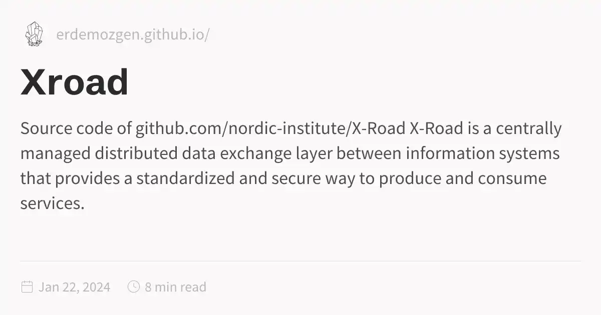 X Road Code Xroad