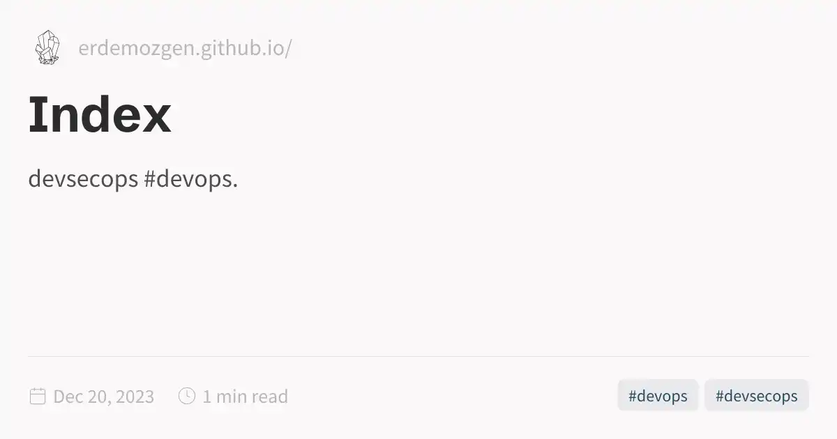 Index [erdemozgen.github.io]